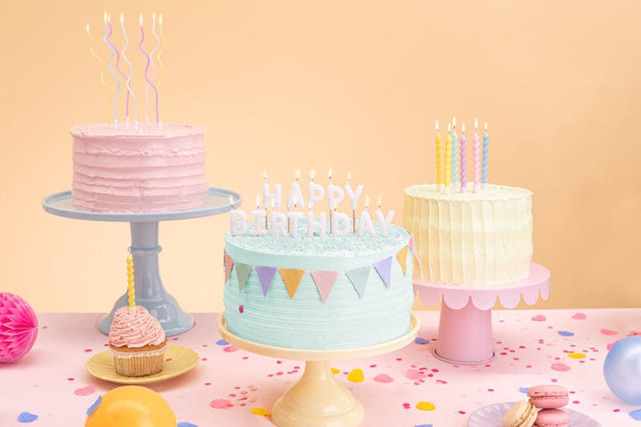 Twisted Pastel Cake Candles x 6 - Birthday Cake Candles Birthday Candles Twisted Pastel Cake Candles x 6