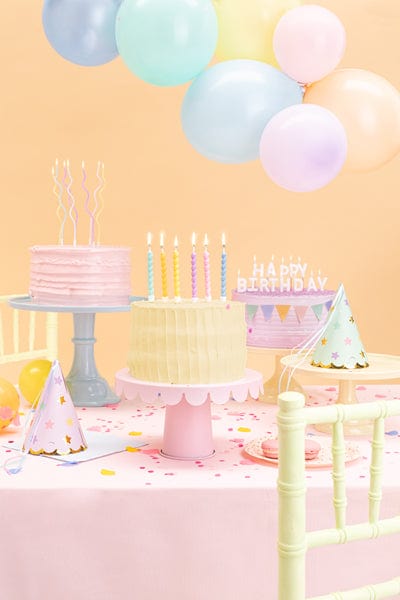 Twisted Pastel Cake Candles x 6 - Birthday Cake Candles Birthday Candles Twisted Pastel Cake Candles x 6