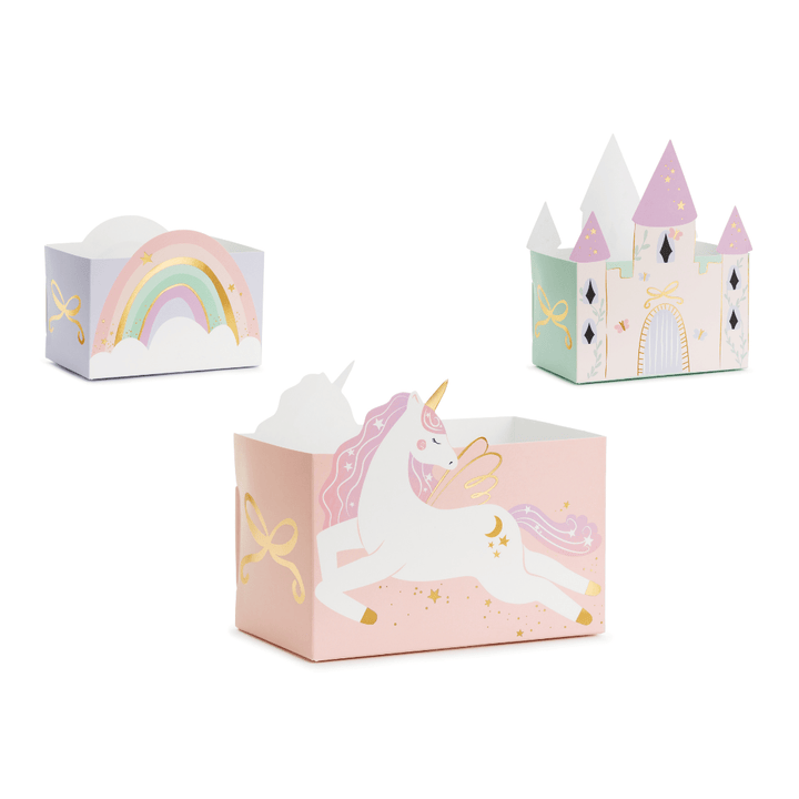 Unicorn Party Snack Boxes - Set of 6 - Unicorn Theme Decorations party box Unicorn Party Snack Boxes - Set of 6