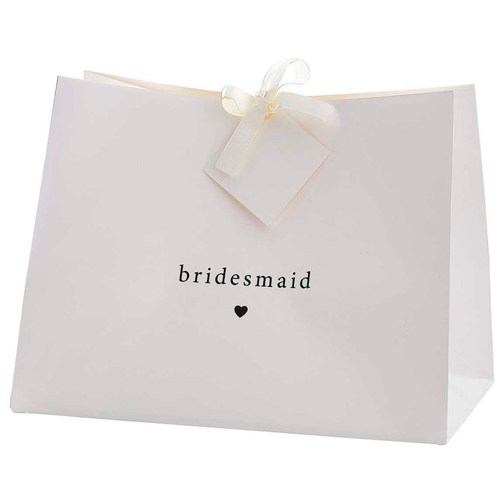 Gift Bags White Bridesmaid Gift Bag