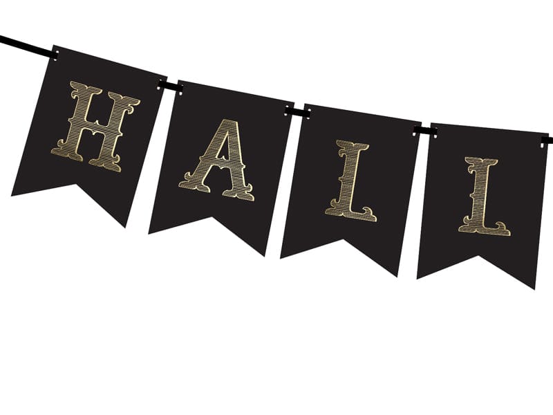 Party Supplies Black Halloween Party Banner