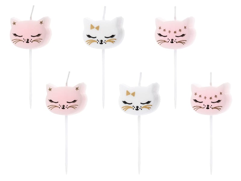 Cat Theme Party Supplies - Kitty Cat Birthday Candles  Candles Kitty Cat Birthday Candles