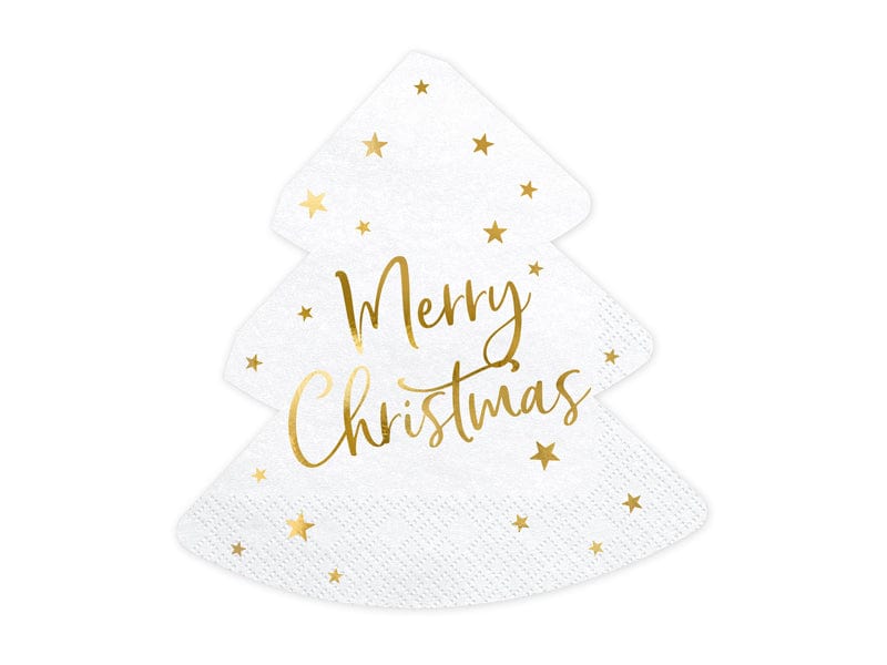 Paper Napkins Merry Christmas - Christmas Tree Napkins x 20