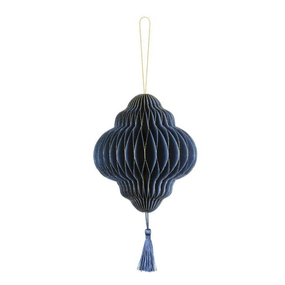 christmas decorations Stunning Navy Blue Christmas Honeycombs - 2 Designs